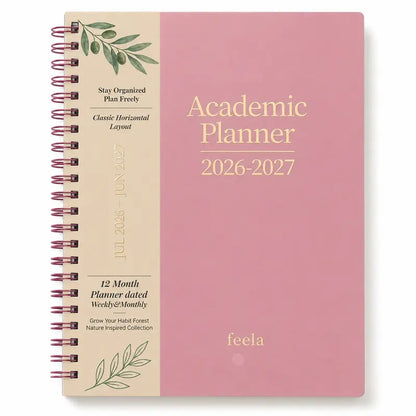 🧑‍🏫📔Shuttle Art Academic Year Planner | July 2026- June 2027, Growth Tree Design For School year