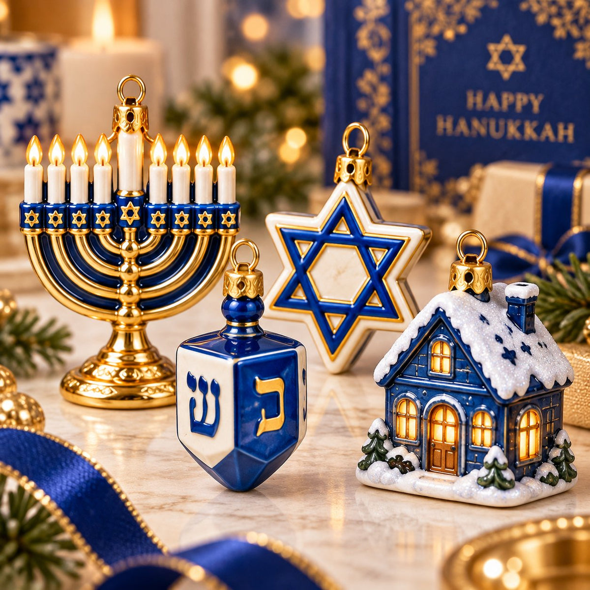 🕎 24 Little Ornament of Hanukkah Magic