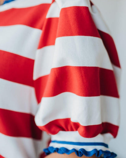 Women's Summer Striped Shift Mini Dress