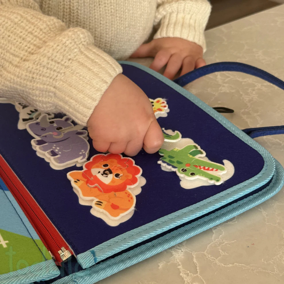 Handmade Felt Sensory Book 📘✨: 8 Pages, 30+ Activities, Suitable from 6 Months — Little Stories Kids 👶🧠