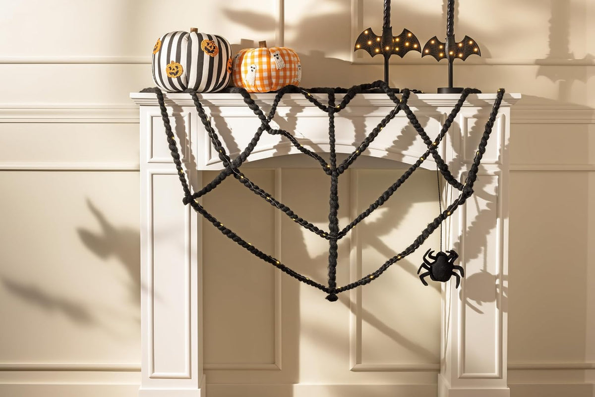 Twinkle Bat LED Candlestick — Gothic Halloween Ambience Light