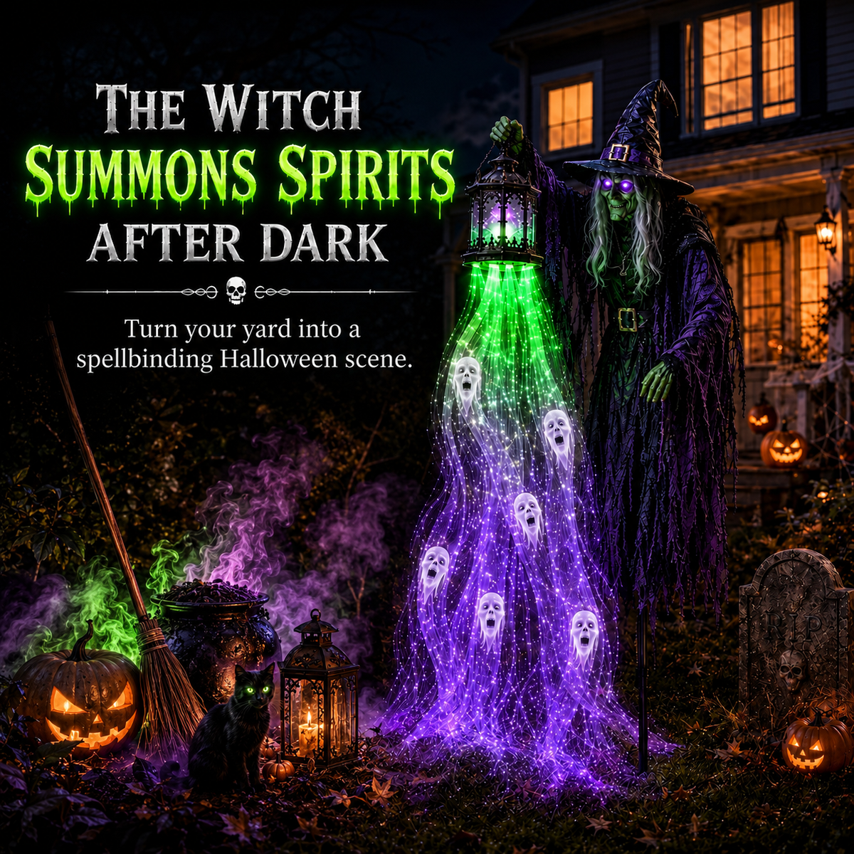 🔥 HOT SALE 50% OFF 🎁Animated Halloween Garden Light collection