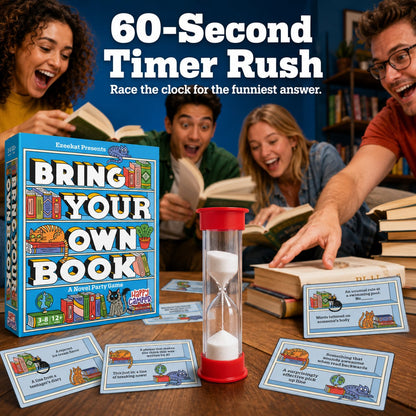 🔥Last Day 49% OFF - 📚🐱Bring Your Own Book: A Novel Party Game