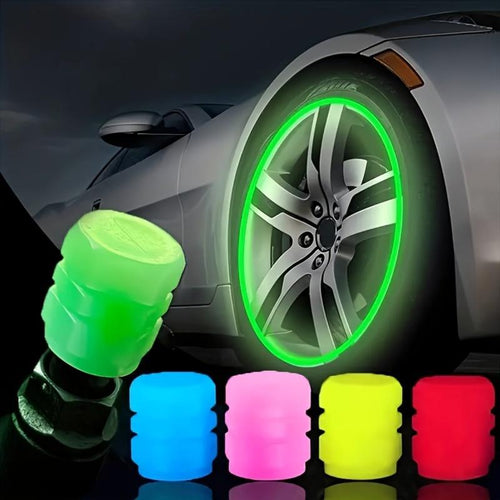 🔥LAST DAY 49% OFF🚗Glow-in-the-Dark Tire Valve Caps – Durable, Tool-Free, Fits Most Vehicles