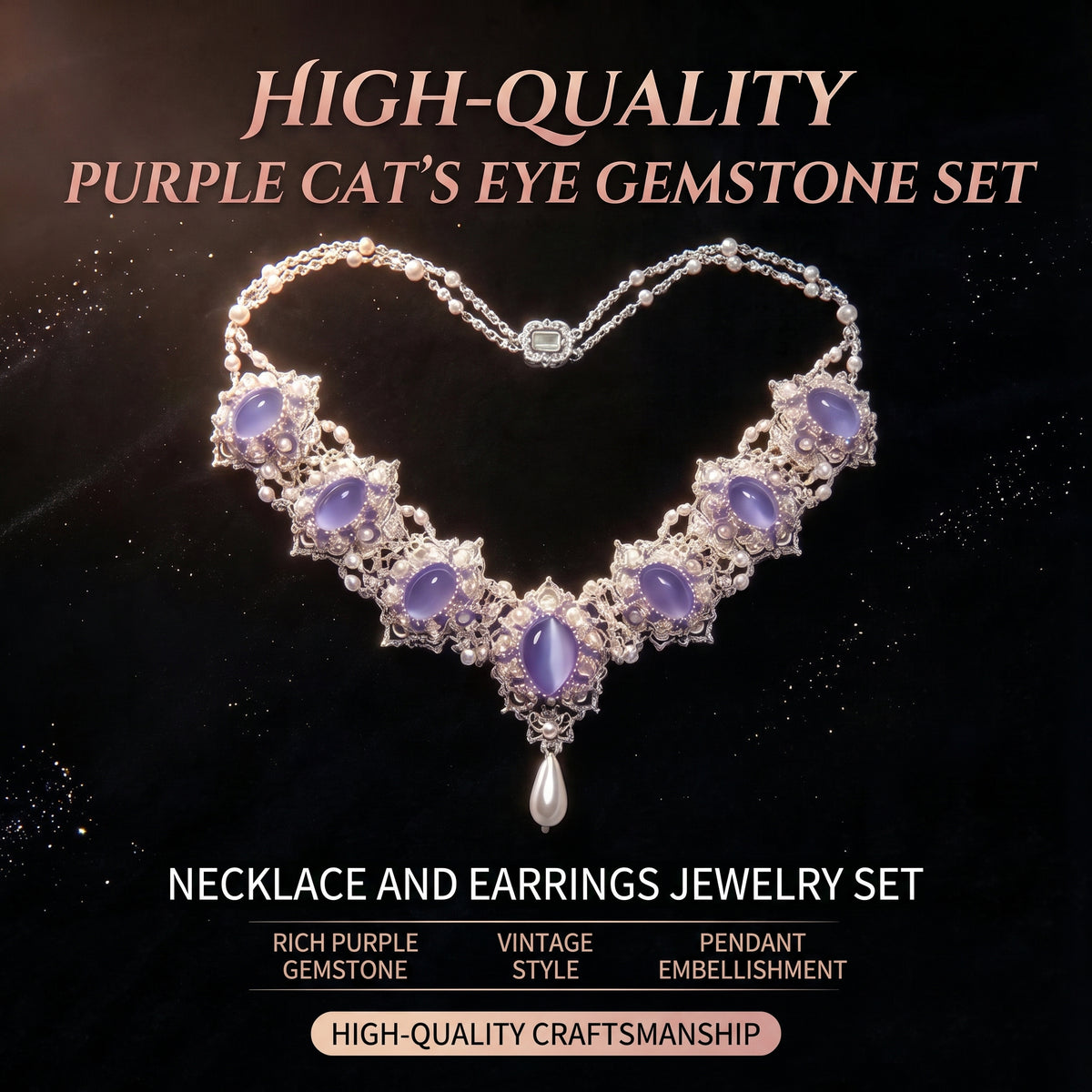 📿✨ Relaxing & Beginner-Friendly — Vintage-Inspired Necklace & Earrings DIY Kit