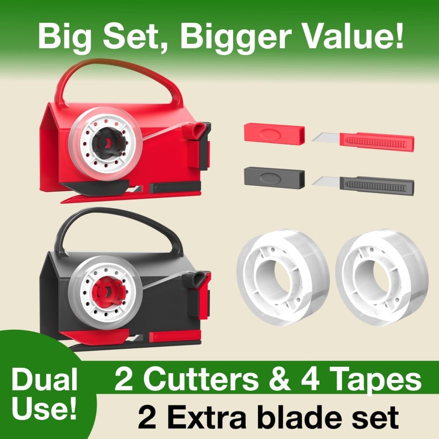 🔥HOT SALE 49% OFF - Wrapping Paper Cutter & Tape Dispenser