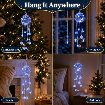 ✨Winter Magic Snowflake – LED Hanging Christmas Ornament❄️