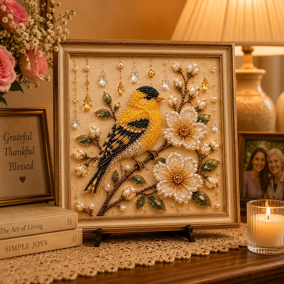 🌸 Luxury Bird Pearl Art DIY Kit