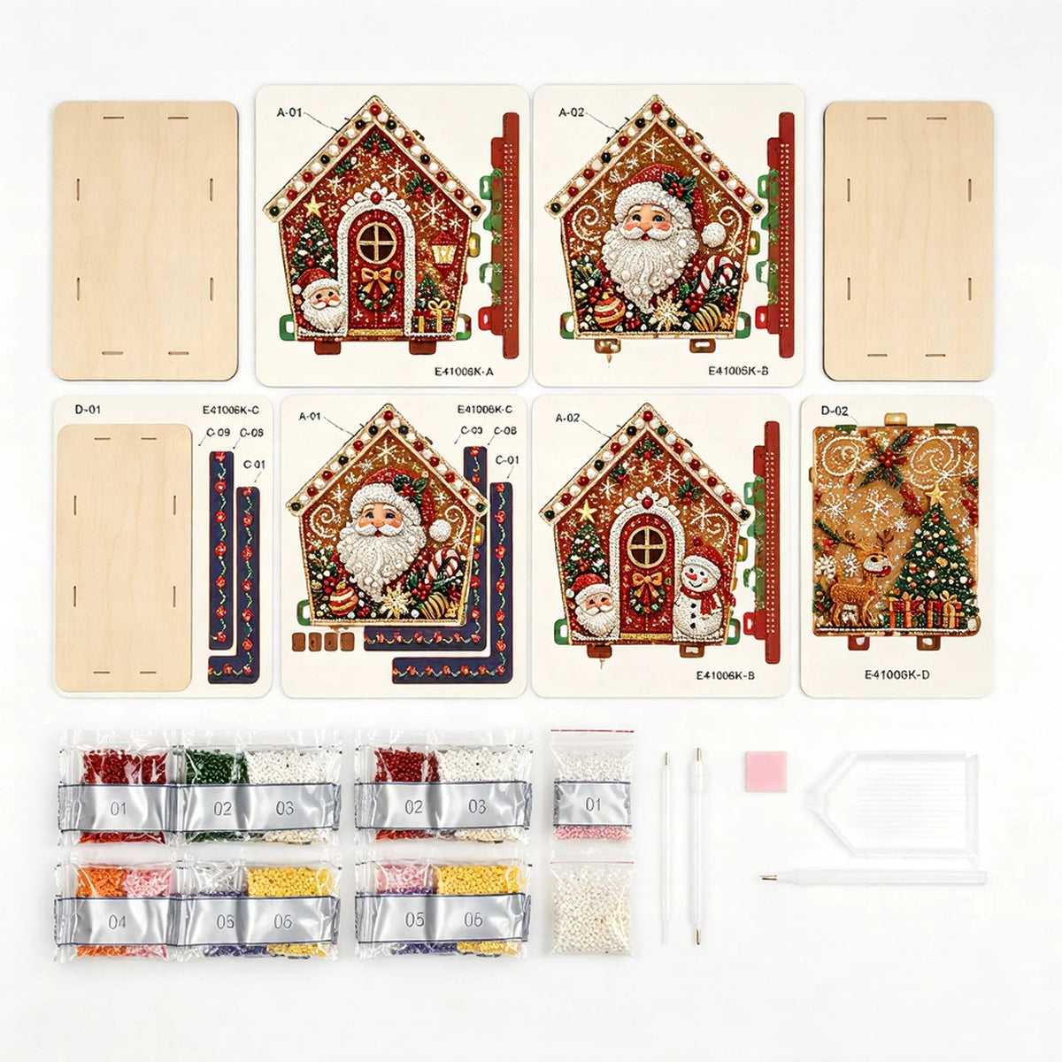 🧩Beginner-Friendly Diamond Painting Assembly-🔥Plymagic DIY Pearl Art - Christmas Collection