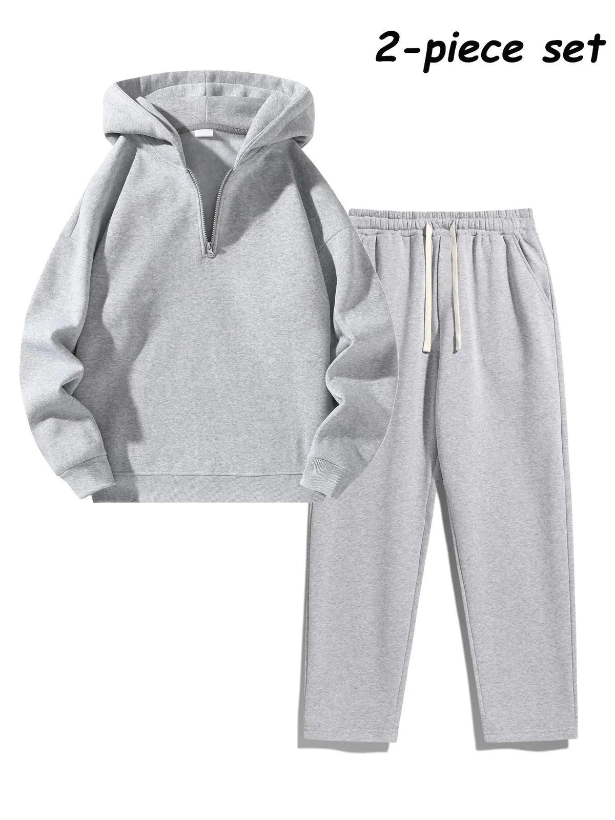 ⚡Hot Sales 50% OFF🔥Men's Plain Two-piece Casual Sporty Sweatsuit Set