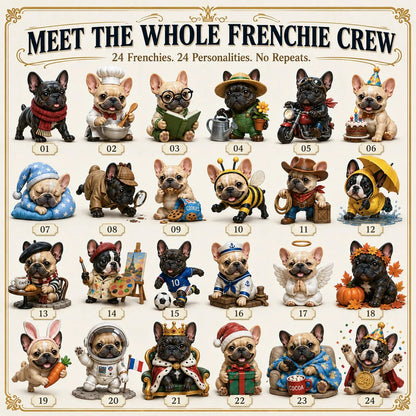 ⏳ 50% OFF TODAY– 🐶 24-Day French Bulldog Christmas Advent Calendar | 24 Unique Collectible Frenchie Characters with Different Outfits, Personalities & Daily Holiday Surprises 🎄✨