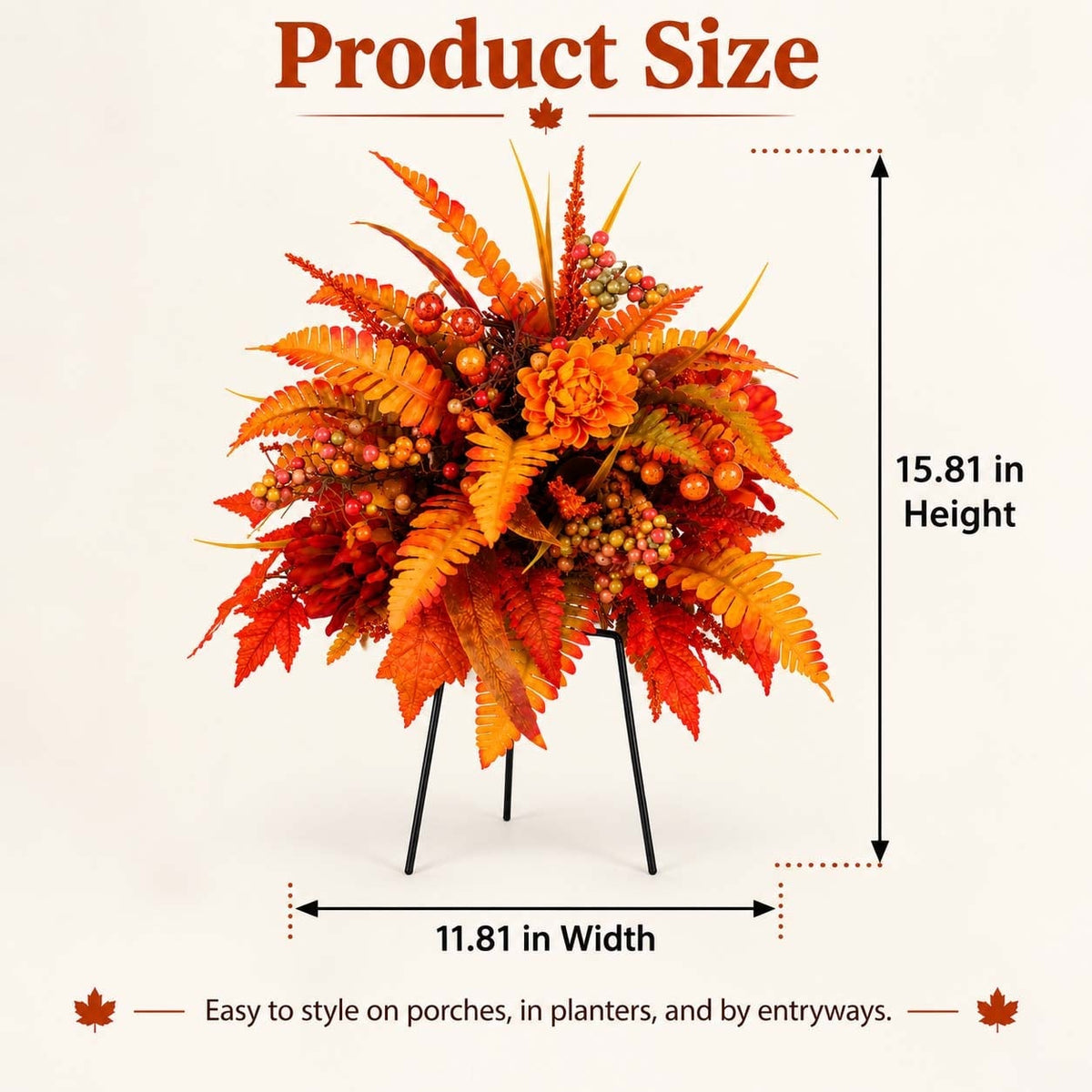 🍁Fall Floral Planter & Urn Arrangement