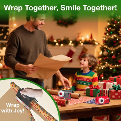 🔥HOT SALE 49% OFF - Wrapping Paper Cutter & Tape Dispenser