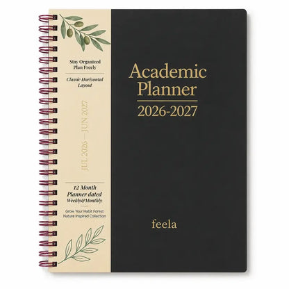 🧑‍🏫📔Shuttle Art Academic Year Planner | July 2026- June 2027, Growth Tree Design For School year