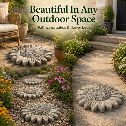 💥 LAST DAY 55% OFF - 🌻 Reusable Sunflower Stepping Stone Mold