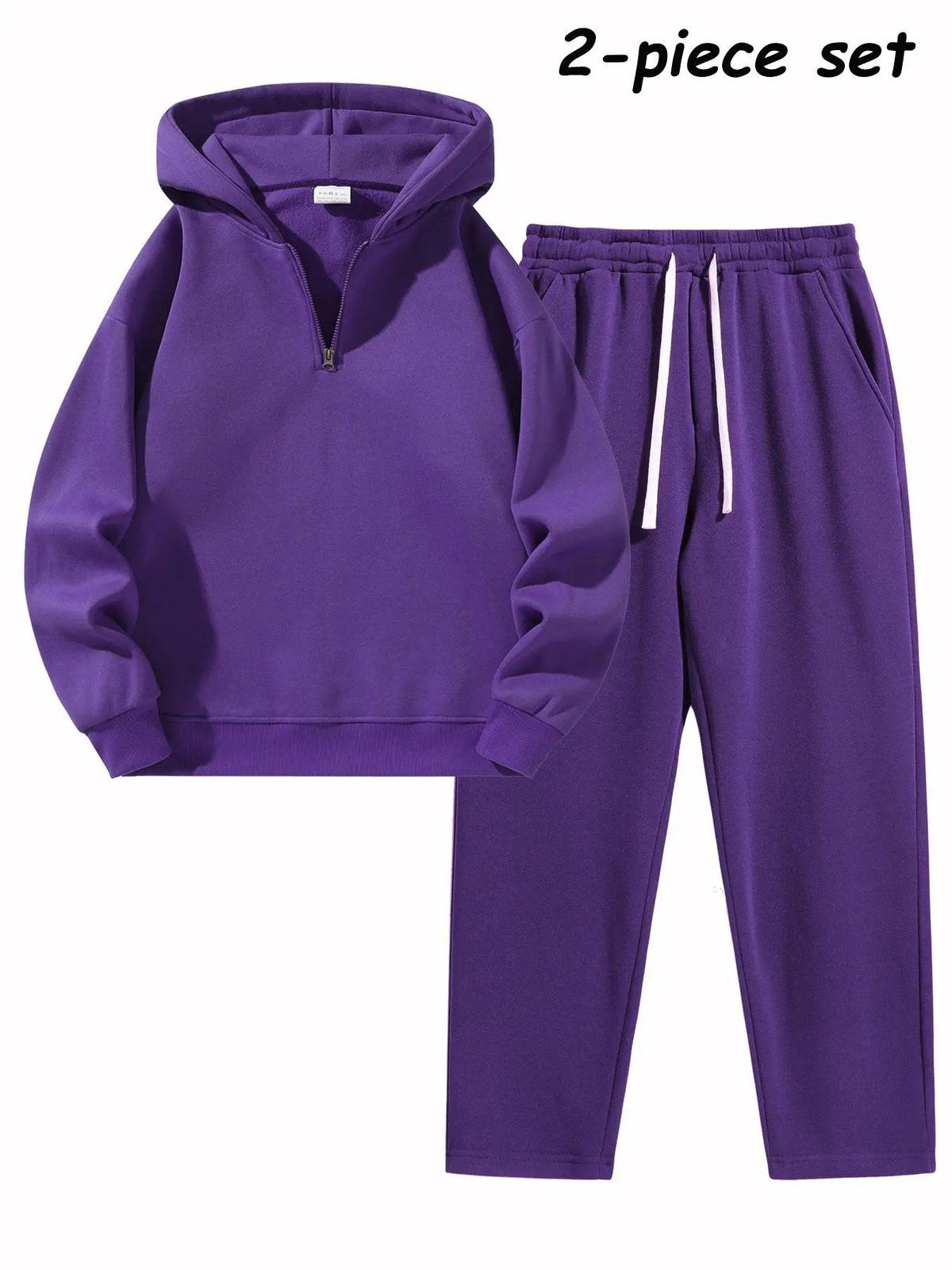 ⚡Hot Sales 50% OFF🔥Men's Plain Two-piece Casual Sporty Sweatsuit Set