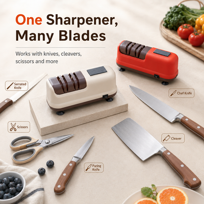 🔪 Electric Knife Sharpener for Razor-Sharp Kitchen Blades in Seconds⚡