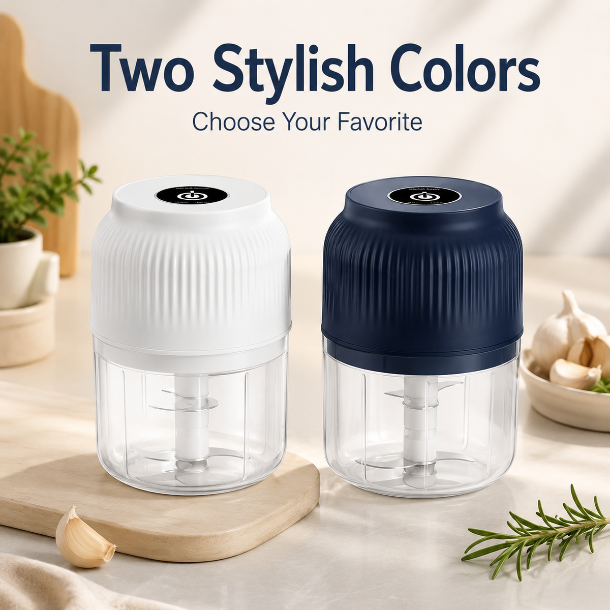 Hot Sale✨ Mini Electric Food Chopper – One-Press Garlic & Veggie Prep 🍳🥕🧄