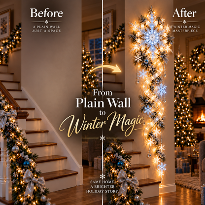 🔥70% OFF TADAY❄️ Giant Snowflake Blizzard Trail™- Let the Snowstorm Glow Indoors