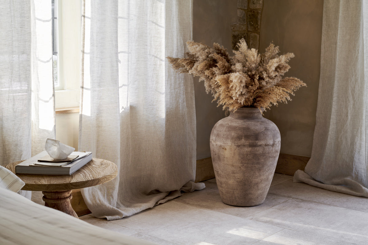 Nkuku Affiti Clay Tapered Pot – Small