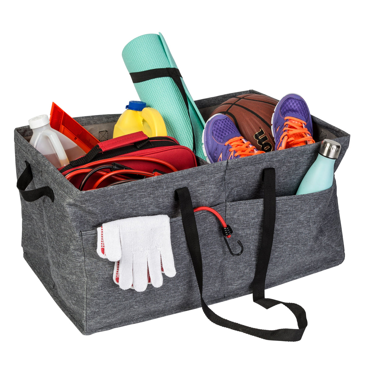 Gray Polyester Folding Large Trunk Organizer