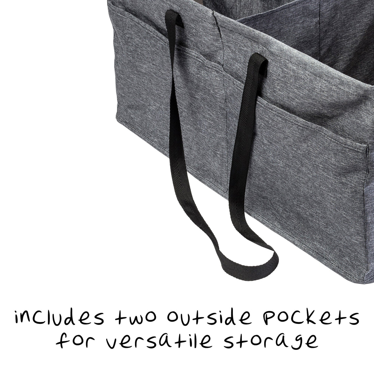 Gray Polyester Folding Large Trunk Organizer