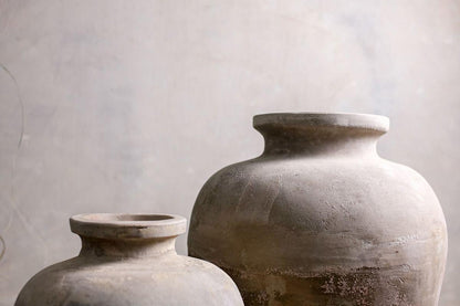 Nkuku Affiti Clay Tapered Pot – Small