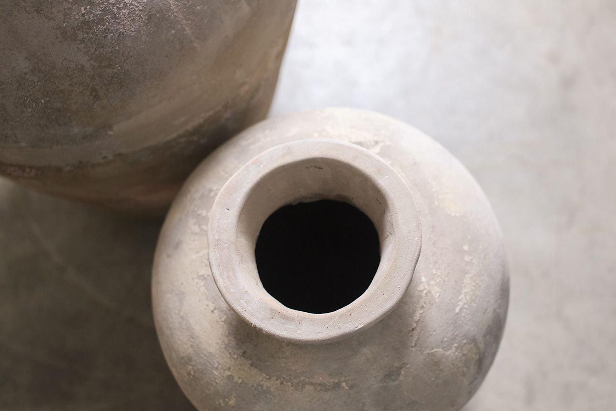 Nkuku Affiti Clay Tapered Pot – Small