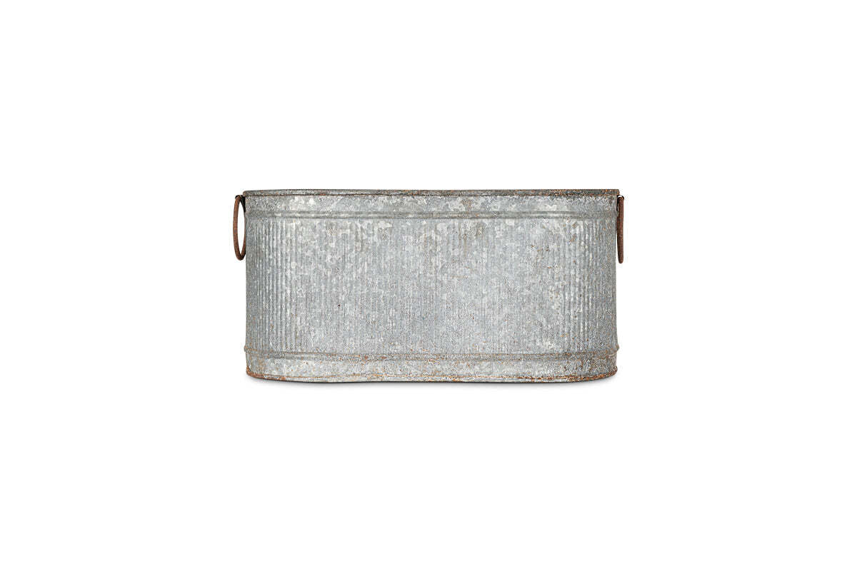 Nkuku Akasa Trough Planter – Zinc