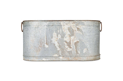 Nkuku Akasa Trough Planter – Zinc