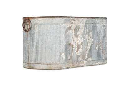 Nkuku Akasa Trough Planter – Zinc
