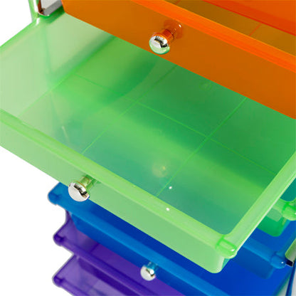 Rainbow 10-Drawer Metal Rolling Storage Cart