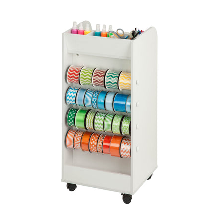 White 3-Drawer Craft Storage Cart