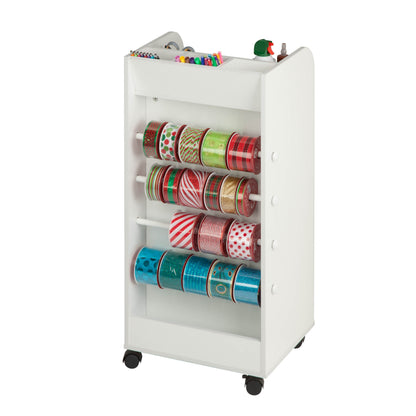 White 3-Drawer Craft Storage Cart