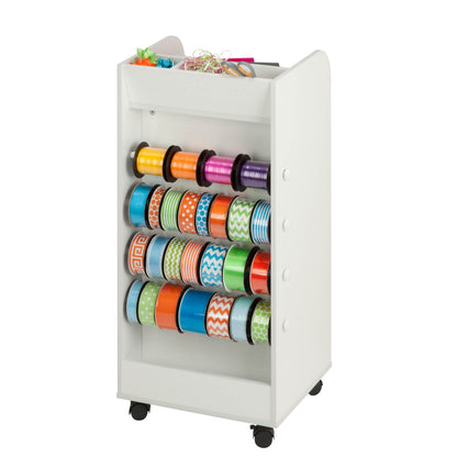 White 3-Drawer Craft Storage Cart