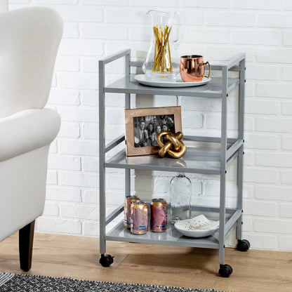Gray Metal Multi-Purpose Cart