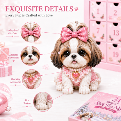 🔥HOT SALE 50% OFF🎀 24 Days of Shih Tzu Style Advent Calendar – 24 Unique Shih Tzu Collectibles ✨🐾