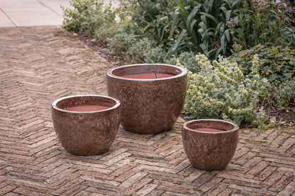 Nkuku Dunai Terracotta Planter – Brown