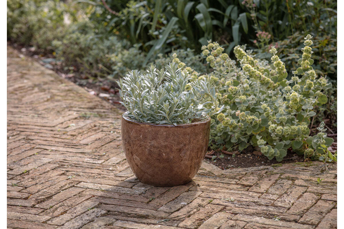 Nkuku Dunai Terracotta Planter – Brown