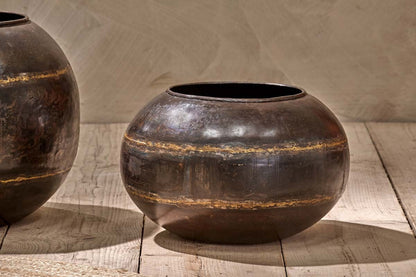 Nkuku Endo Reclaimed Iron Globe Planter