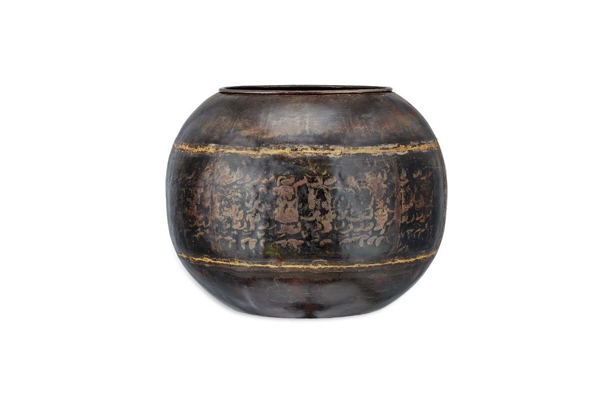 Nkuku Endo Reclaimed Iron Globe Planter