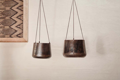 Nkuku Endo Reclaimed Iron Hanging Planter