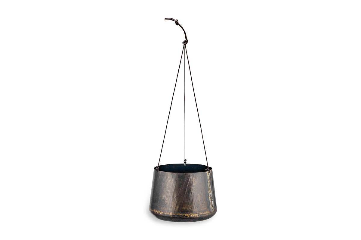 Nkuku Endo Reclaimed Iron Hanging Planter