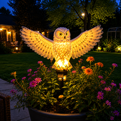 🔥Last Day 50% OFF🦉Brighten your garden path today Solar Owl Pathway Light