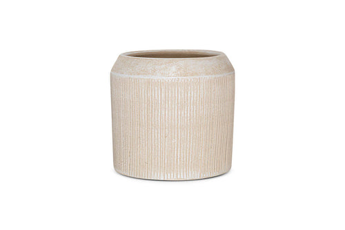 Nkuku Kubo Ceramic Planter – Cream