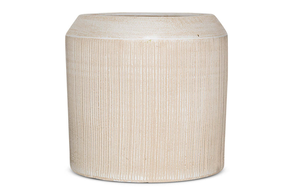 Nkuku Kubo Ceramic Planter – Cream