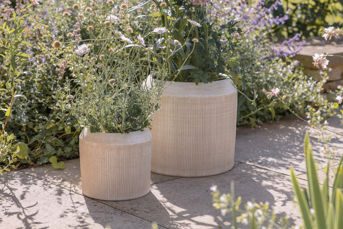 Nkuku Kubo Ceramic Planter – Cream