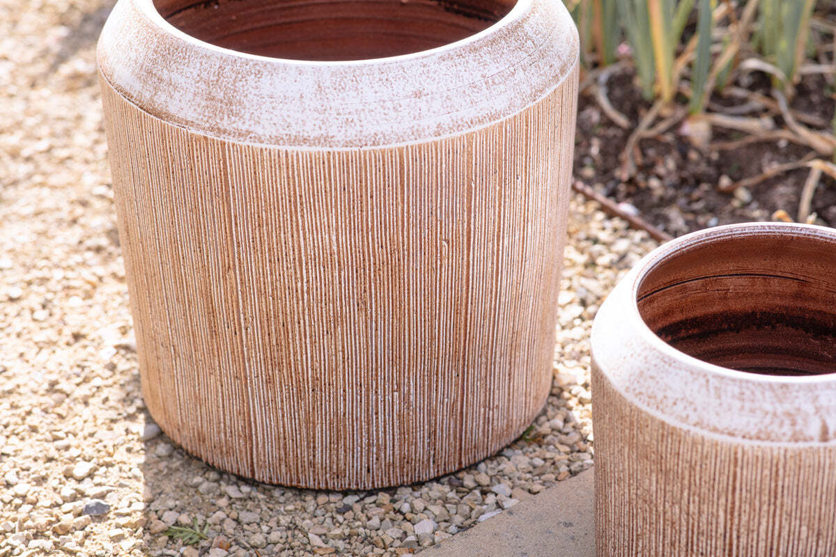 Nkuku Kubo Ceramic Planter – Terracotta