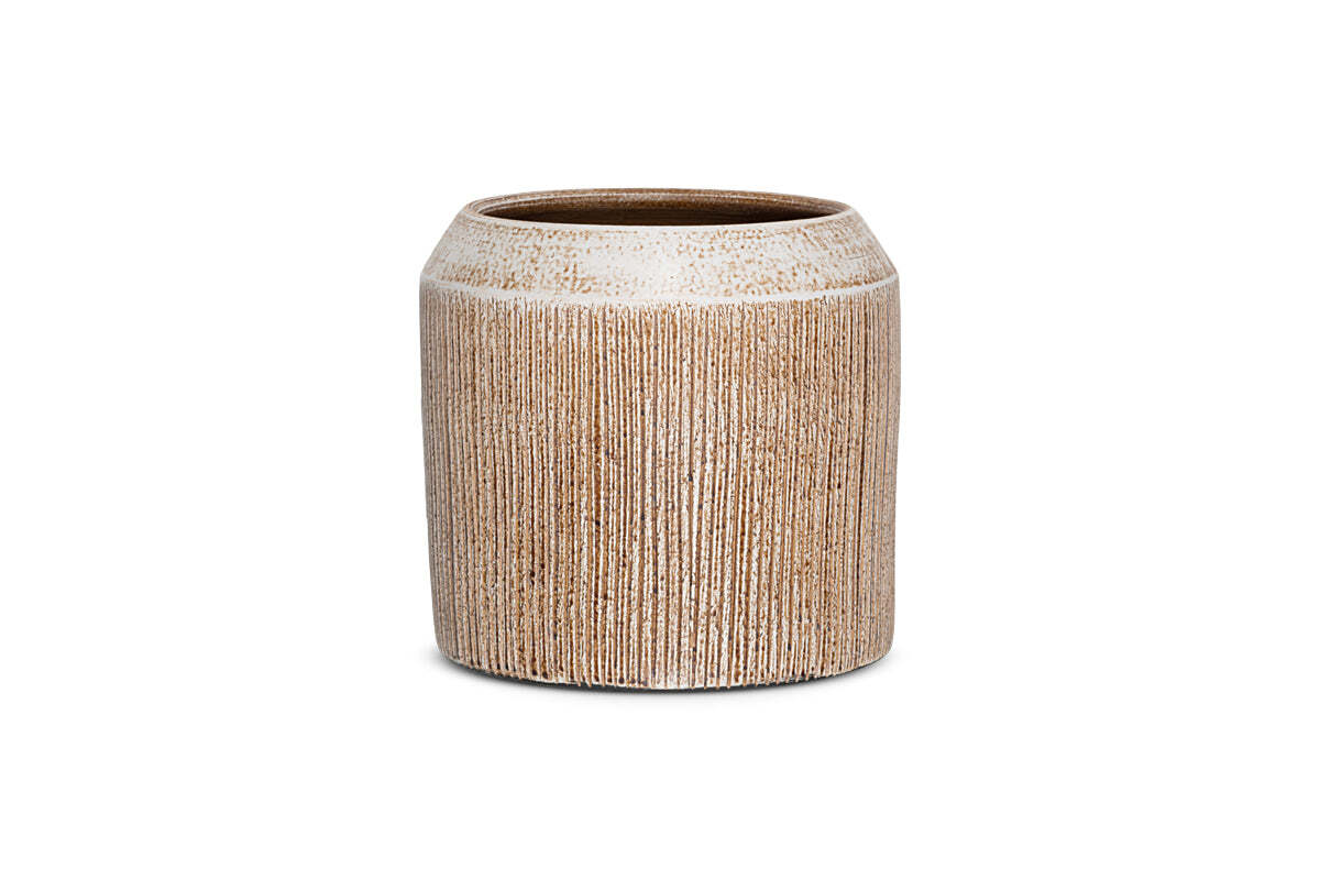 Nkuku Kubo Ceramic Planter – Terracotta
