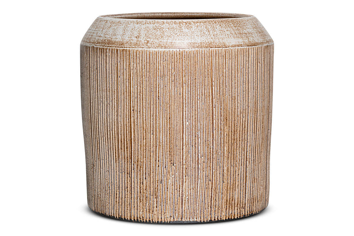 Nkuku Kubo Ceramic Planter – Terracotta
